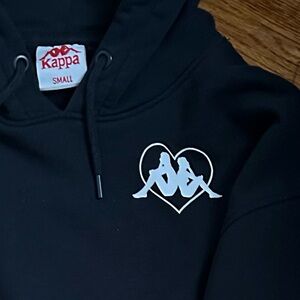 Kappa black sweatshirt hoodie size small